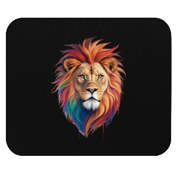 Discover Colorful Lion Head Mouse Pads