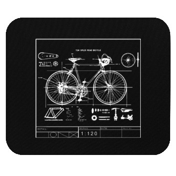 Discover Cycling Cyclist Mouse Pads
