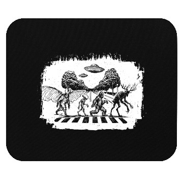 Discover Cryptid Crosswalk Mouse Pads