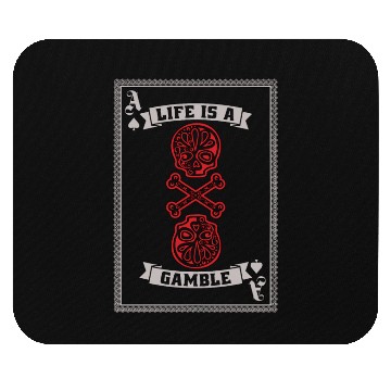 Discover Classic Blackjack Life Is A Gamble Loves Gambling Mouse Pads