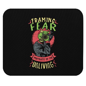Discover Zombie Photographer Horror Photographer Spooky Mouse Pads