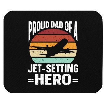 Discover Flight Attendant Dad Airplane Flight Attendant Mouse Pads