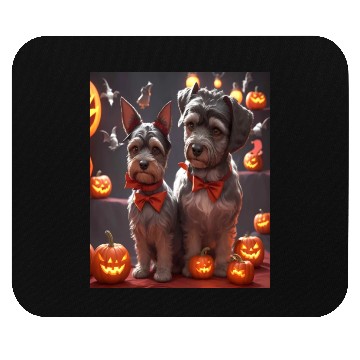 Discover Schnauzer Hallooween Spooktacular Mouse Pads