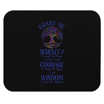 Discover Serenity Prayer with Tree of Life Mouse Pads