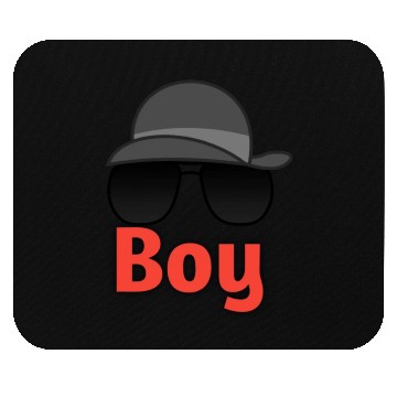 Discover Boy logo Mouse Pads