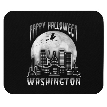 Discover Happy Halloween Washington DC Mouse Pads