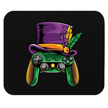 Discover Video Games Controller Mardi Gras Mouse Pads