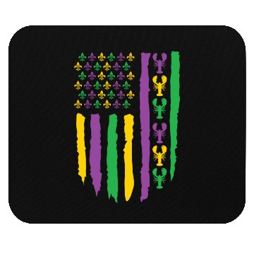 Discover American Flag Lobster Fleur Mardi Gras Mouse Pads