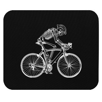 Discover Cycling Cyclist Skeleton Mouse Pads