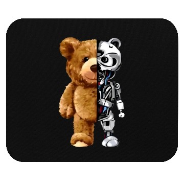 Discover Teddy bear X Robot Mouse Pads