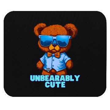 Discover Unbearably Cute Teddy bear - by Brush Boulevard Mouse Pads