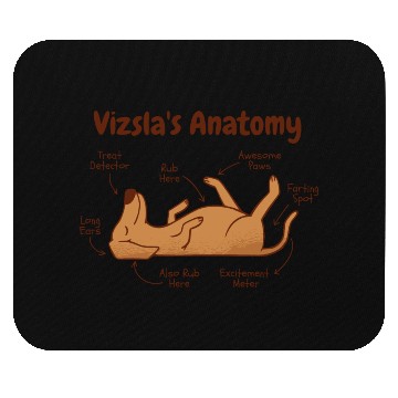Discover Vizsla dog animal funny anatomy Mouse Pads