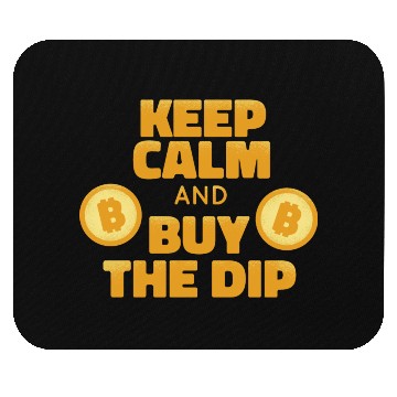 Discover Keep calm and buy the dip Mouse Pads