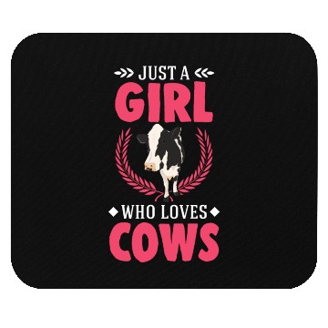 Discover Cow Girl Cattle Cows Breeder Mouse Pads