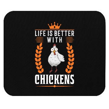 Discover Life Is Better With Chickens Farmer Mouse Pads