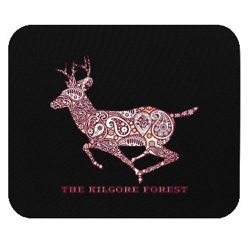 Discover Deer - Maroon Mouse Pads