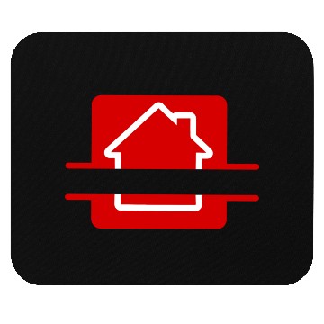 Discover Own text in House red image Mouse Pads