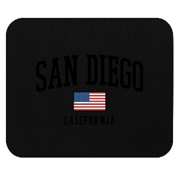 Discover San Diego - California - USA Flag Mouse Pads