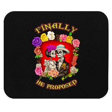 Discover day of the dead - valentines day Mouse Pads