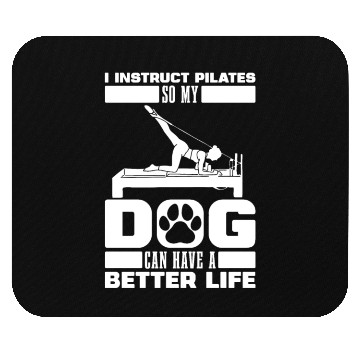 Discover Pilates Instructor Teacher Dog Mouse Pads