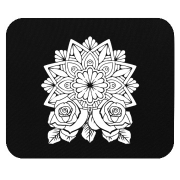 Discover Rose Gardening Mandala Mouse Pads