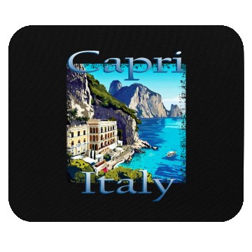 Discover Italy Capri Campania Unique Design Mouse Pads
