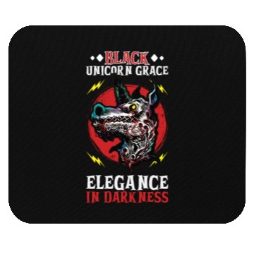 Discover Dark Unicorn Horror Unicorn Midnight Unicorn Dark Mouse Pads