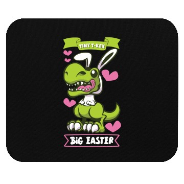 Discover Easter T-rex Dinosaur Easter Funny T-rex Easter Mouse Pads