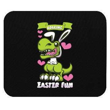 Discover Easter T-rex Dinosaur Easter Funny T-rex Easter Mouse Pads