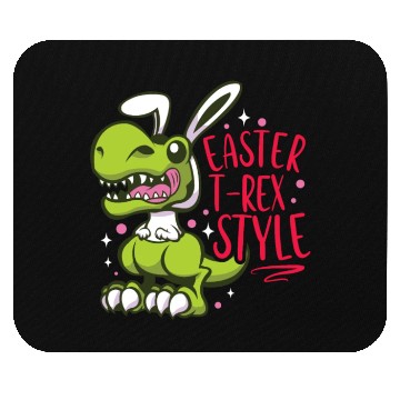 Discover Easter T-rex Dinosaur Easter Funny T-rex Easter Mouse Pads