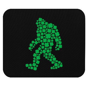 Discover Clover Bigfoot St Patrick's Day Boys Shamrock Mouse Pads