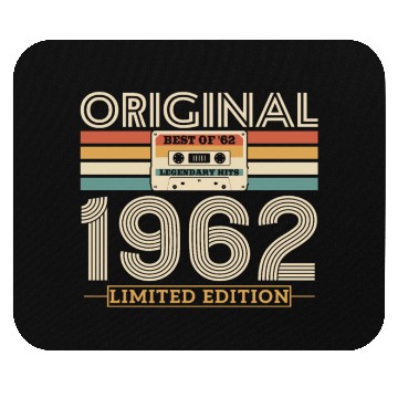 Discover Retro '62 Vintage Birthda Mouse Pads