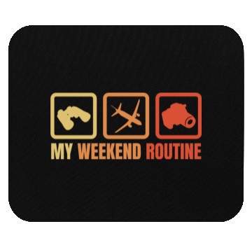 Discover My Weekend Routine Mouse Pads