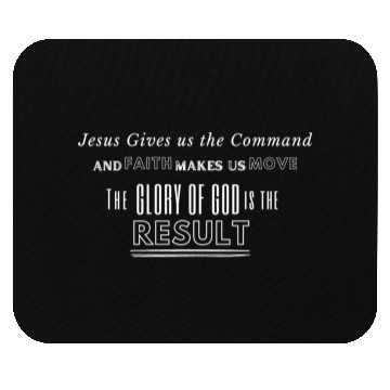 Discover Jesus Gives us the Command Mouse Pads
