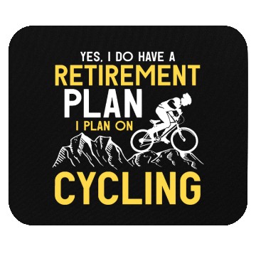 Discover Retirement Plan Bicycle Cycling Mouse Pads