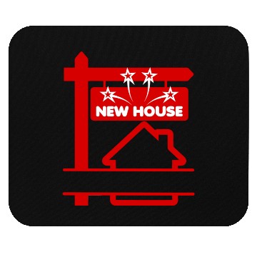 Discover Red real estate agent new house Mouse Pads