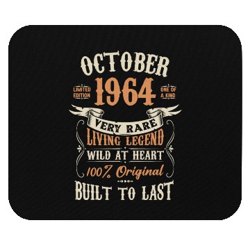 Discover October 1964 Birthday Surprise Mouse Pads