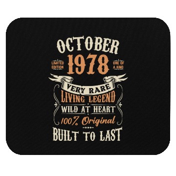 Discover October 1978 Birthday Surprise Mouse Pads