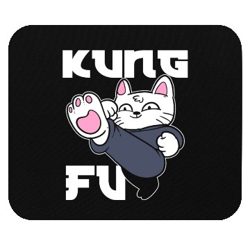 Discover Kung Fu Cat Cat Mom Mouse Pads