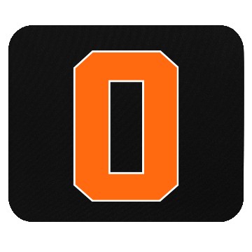 Discover Number 0 Sports Orange Mouse Pads