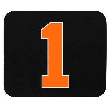 Discover Number 1 Sports Orange Mouse Pads