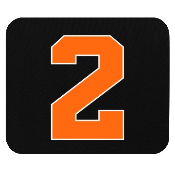 Discover Number 2 Sports Orange Mouse Pads