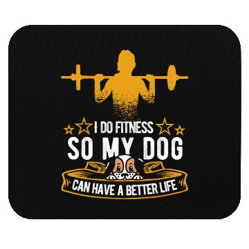 Discover Fitness Workout Gym Dog Mouse Pads