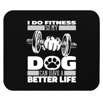 Discover Fitness Workout Gym Dog Mouse Pads