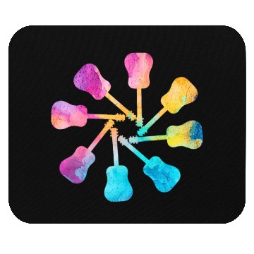 Discover Guitar Circle Mouse Pads