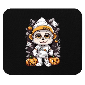 Discover Monkey halloween Mouse Pads