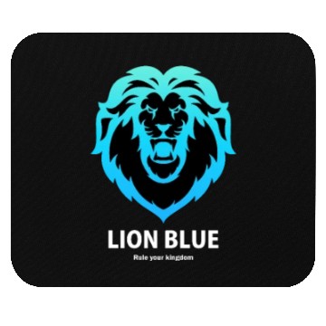 Discover lion black Mouse Pads