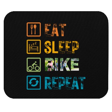Discover Eat Sleep Bike Repeat Mouse Pads