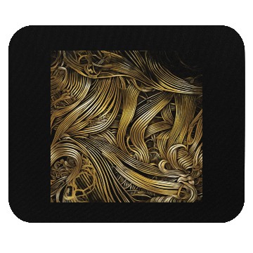 Discover Gold Line Pattern Mouse Pads