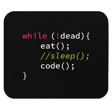 Discover Funny Coding Computer Science Programmer Eat Sleep Mouse Pads